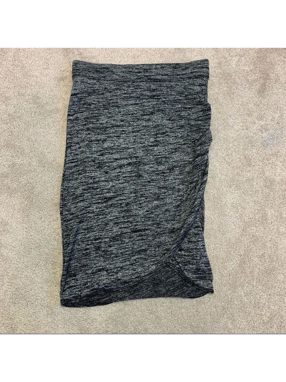 𝅺ARITZIA Wilfred gray ruched stretchy Tyra skirt size small - Picture 5 of 9